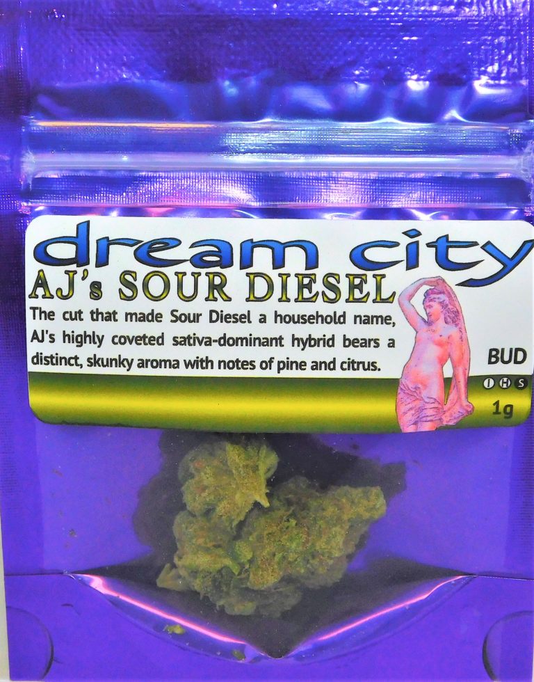 dream city cannabis aj's sour diesel